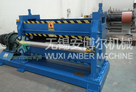 Steel sheet embossing machine